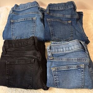 Old Navy- BUNDLE! 4 Pairs Boys Jeans All Size 8- 3 Straight Fit + 1 Slim Fit